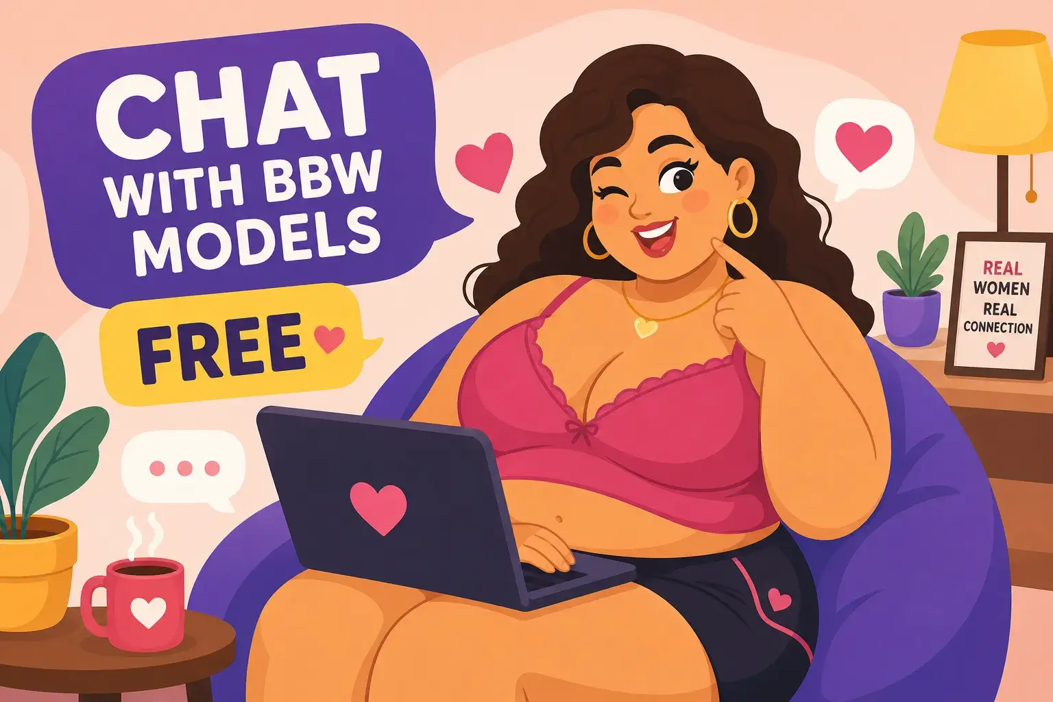 Where to chat with BBW models for free online (2026)