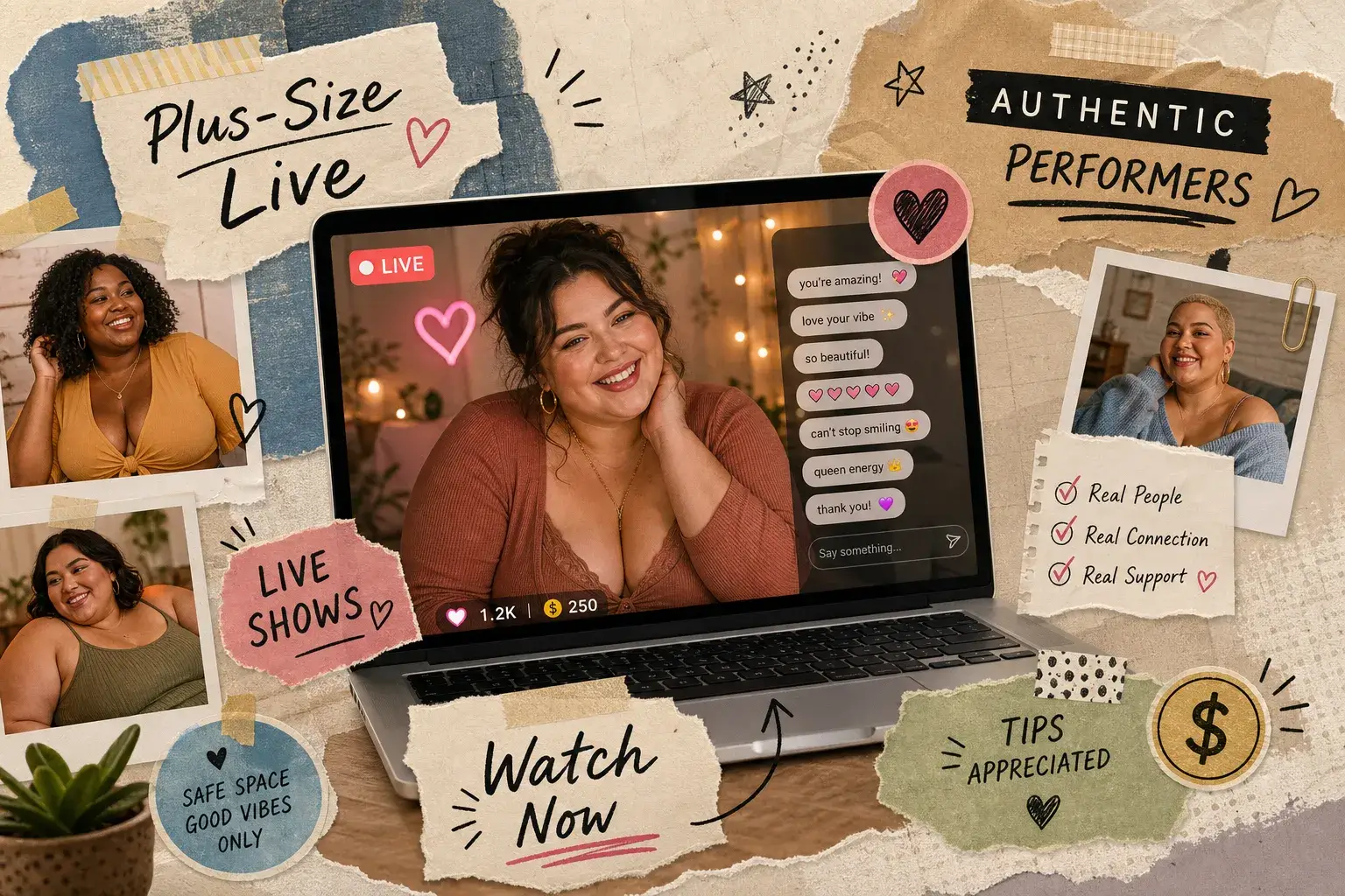 BBW Webcam Models: Where to Watch Authentic Live Shows